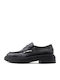 Combo A Δερμάτινα Γυναικεία Loafers σε Μαύρο Χρώμα
