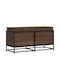vidaXL Dekorative Truhe Hölzernes Braun 100x40x51.5cm