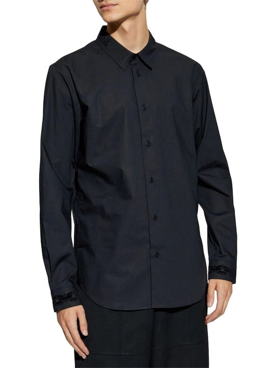 Versace Long-sleeved Denim Shirt Black