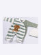 Evita Baby Bodysuit Set Long-Sleeved Velvet with Cap Bay Leaf Mint 2pcs