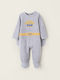 Zippy Baby Bodysuit Long-Sleeved Grey Melange