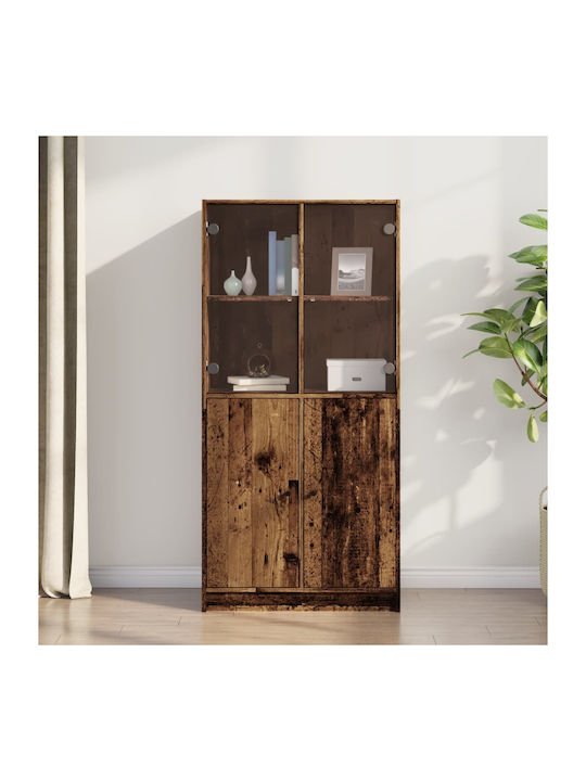 Floor-Standing Living Room Display Cabinet Made...