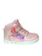 Παιδικά Sneakers High με Σκρατς Ροζ