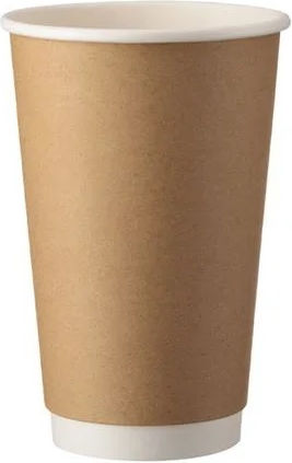Intertan Disposable Cup Paper White 480ml 25pcs
