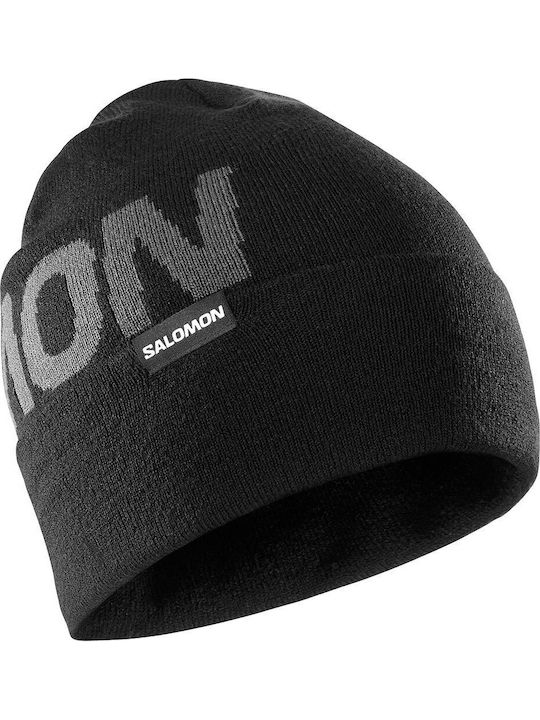 Beanie Unisex Beanie Knitted in Black color