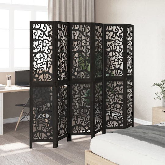 vidaXL Dekorativer Raumteiler Hölzernes mit 6 Paneelen 210x200cm