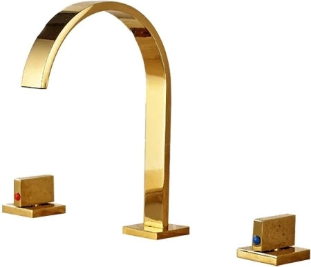 Eingebaute Wasserhähne Mischpult für Waschbecken Gold
