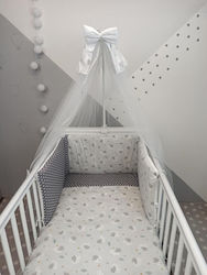 Baby Star Σετ Κούνιας Luna Γκρι 3τμχ