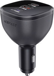 Acefast Car Charger with Ports 1xUSB-A 1xType-C 1xLighter Acefast Car Charger with Ports 1xUSB-A 1xType-C 1xLighter
