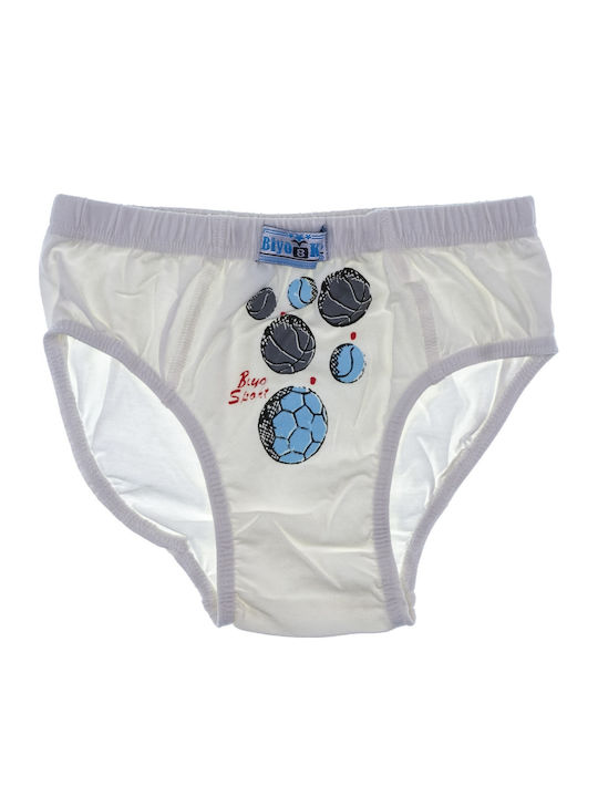 Biyo Ecru Sports Kids' Brief Ecru