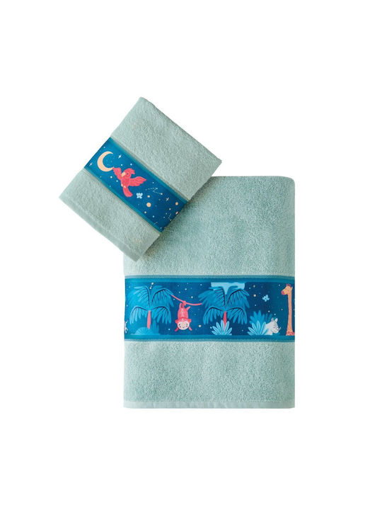 Kentia Set of baby towels 2pcs Tipu Tipu Blue Weight 400gr/m²