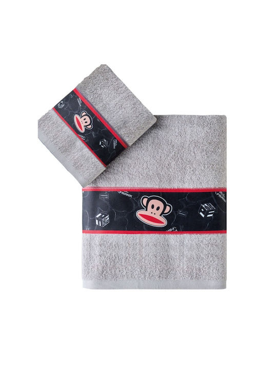 Kentia Set Babyhandtücher 2 Stück Gray Paul Frank 52 Gewicht 400gr/m²