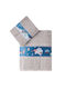 Kentia Set de prosoape pentru copii 2pcs Titus Grey/blue De greutate 400gr/m²