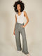 Damen Stoff Hose Olive