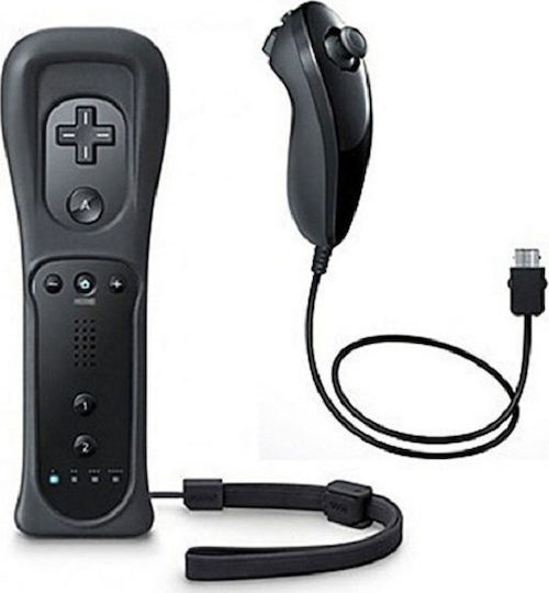 Remote Plus & NunChuck Pack Ασύρματο Gamepad για Wii Μαύρο