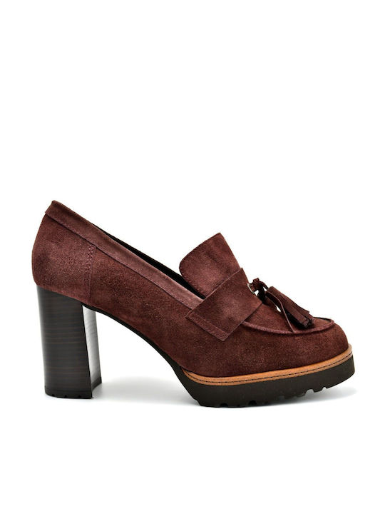 Gadea Suede Pantofi cu toc Burgundy