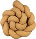Baby Star Crib Bumpers Braided Inside Camel 19x200cm