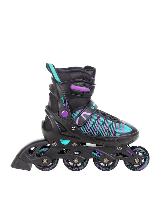 Raven Inline Adjustable Rollers Black Ενηλίκων/Παιδικά