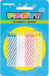 Unique Birthday Candle Multicolored 24pcs U1905MC