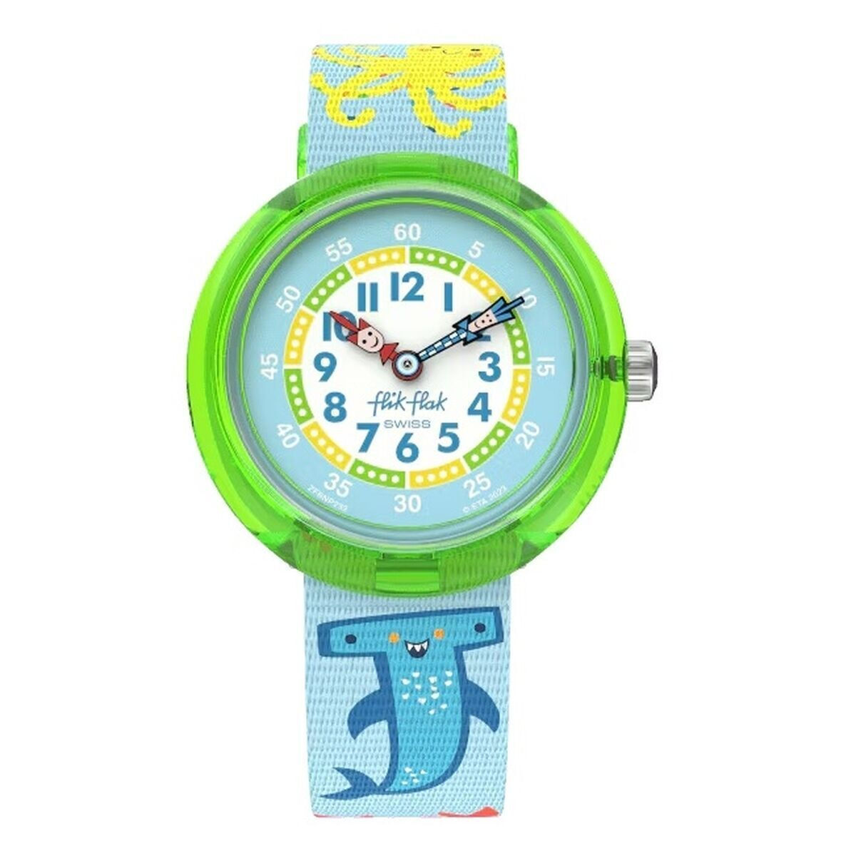 FlikFlak Kids Analog Watch Color In Neon with Rubber/Plastic Strap