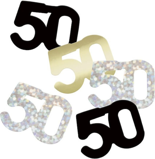 Confetti Glitz 50 Black Foil Confetti 14g