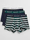 Men's Boxers Green with Patterns 3Pack