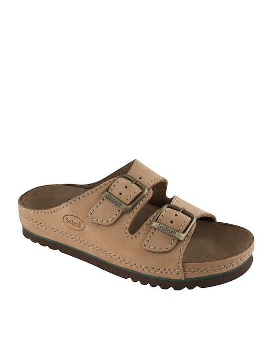 Scholl Women's Flat Sandals Anatomic in Brown C...
