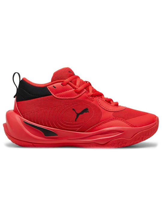 Puma Kids Sports Shoes Basketball Playmaker Pro Red