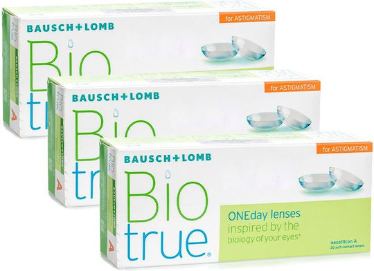 Bausch & Lomb ONEday 90 Ημερήσιοι Αστιγματικοί Φακοί Επαφής