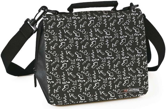 Geantă termoizolantă neagră pentru transportul alimentelor cu design 4L Smart Lunchbag