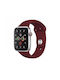 Silicone Strap Thd Compatible Apple Watch 42 Mm Series 10 Apple Watch Se 40 Mm S M Burgundy