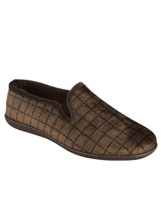 Yfantidis Men's Slipper Brown