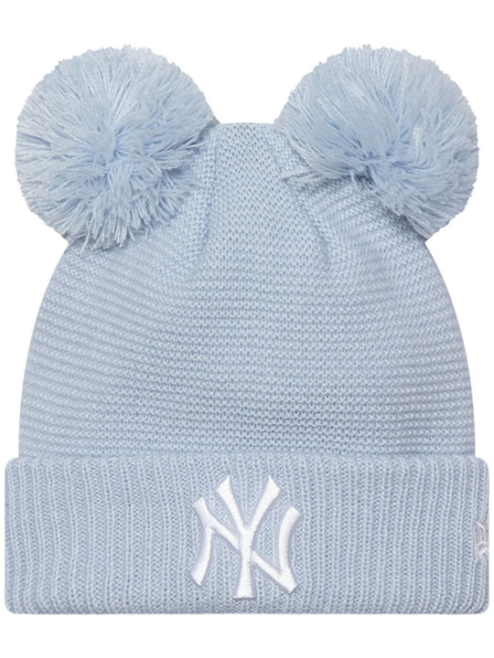 New York Yankees Beanie Γυναικείος Σκούφος Πλεκτός σε Γαλάζιο χρώμα