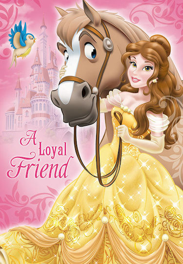 Disney Princess Kinder Teppich Pink/Yellow 133x190cm