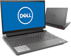 Dell G15 5530 15.6" FHD (Ядро i5-13450HX/16ГБ/512ГБ SSD/GeForce RTX 3050/W11 Home) Тъмна сянка сиво (Американска клавиатура)