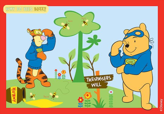 Disney Winnie The Pooh Παιδικό Χαλί Winnie Πολύχρωμο 133x190cm