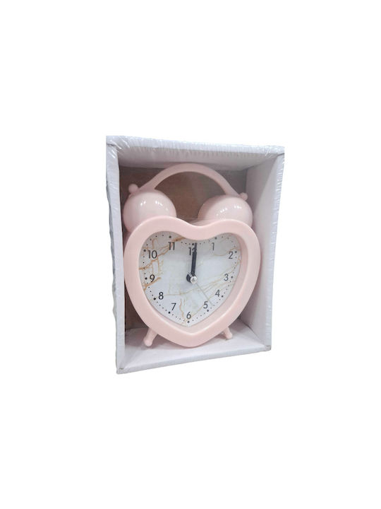 Tabletop Clock with Alarm Pink 906175