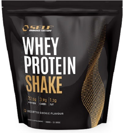 Self Omninutrition Whey Shake Πρωτεΐνη Ορού Γάλακτος Χωρίς Γλουτένη με Γεύση Biscotto Cookie 1kg