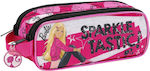 Safta 811510513 Barbie Etui pentru Creioane din Material Sclipitor Roz