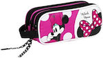 Safta 811513635 Minnie Mouse Stoff-Federmäppchen Schwarz