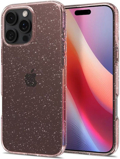 Spigen Liquid Crystal Glitter Back Cover Σιλικόνης Ροζ (iPhone 16 Pro)