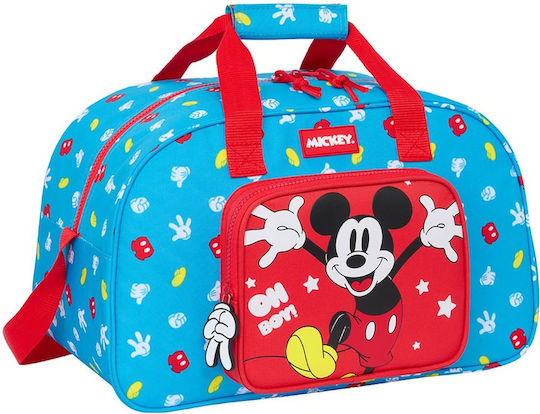 Safta Mickey Mouse Fantastic Sack Voyage Light Blue Fabric L40xW24xH23cm