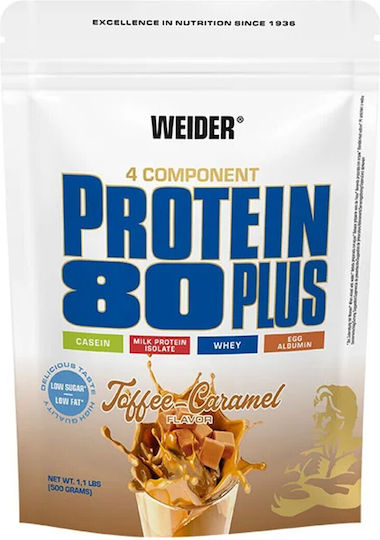 Weider Protein 80 Plus με Γεύση Toffee Caramel 500gr