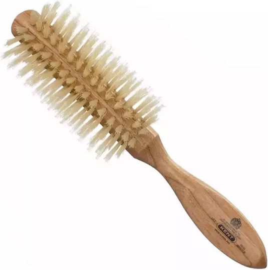 Kent Brushes Γυναικεία Ημικυκλική Ξύλινη Λευκή Βούρτσα Lc7
