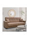 Woodwell Dreisitzer Sofa Bett Mit Stauraum Braun 225x94x88cm E9939,1