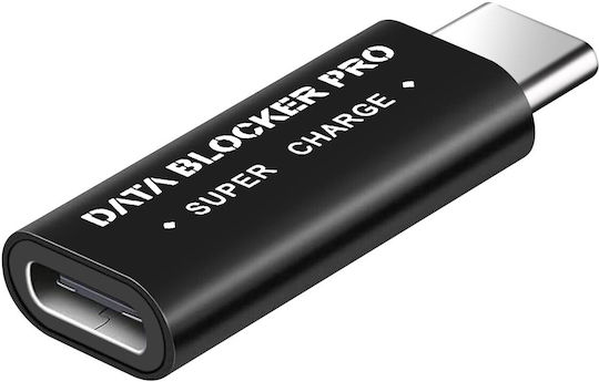 Avizar Usb-c Data Blocker Super Charge Black