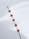 Women's Chain Bracelet with Cross Design in Gold Plated Stainless Steel