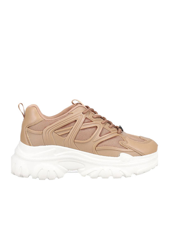 Migato Γυναικεία Chunky Sneakers Καφέ