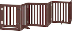 vidaXL Wooden Dog Divider with 6 Panels 300x60x...