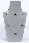 Necklace Double from Gold Plated Steel